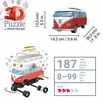 Volkswagen T1 Bus Surfer Edition 3D Puzzles;3D Vehicles - image 8 - Ravensburger