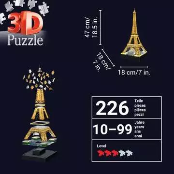 Eiffel Tower by Night 3D Puzzles;3D Puzzle Buildings - image 8 - Ravensburger