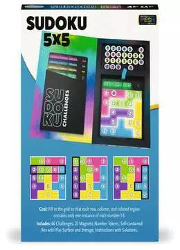 Sudoku 5x5 Magnetic Travel Puzzle ThinkFun;Travel Games - image 2 - Ravensburger