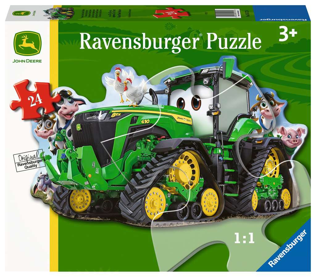 John Deere Tractor Shaped, Children's Puzzles, Jigsaw Puzzles, Products
