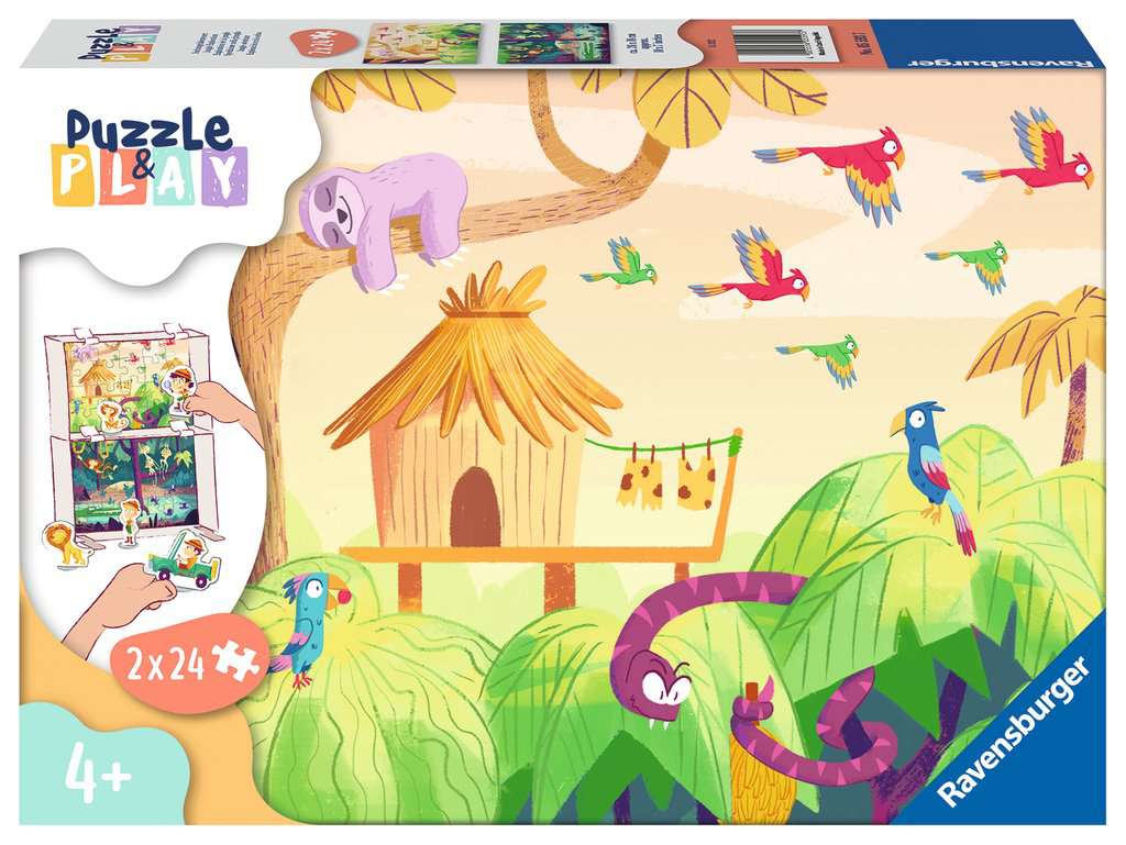 Ravensburger Puzzle 2 x 12 pièces - Puzzling Kids - Puzzle Gift - Puzzle  For Enfants 