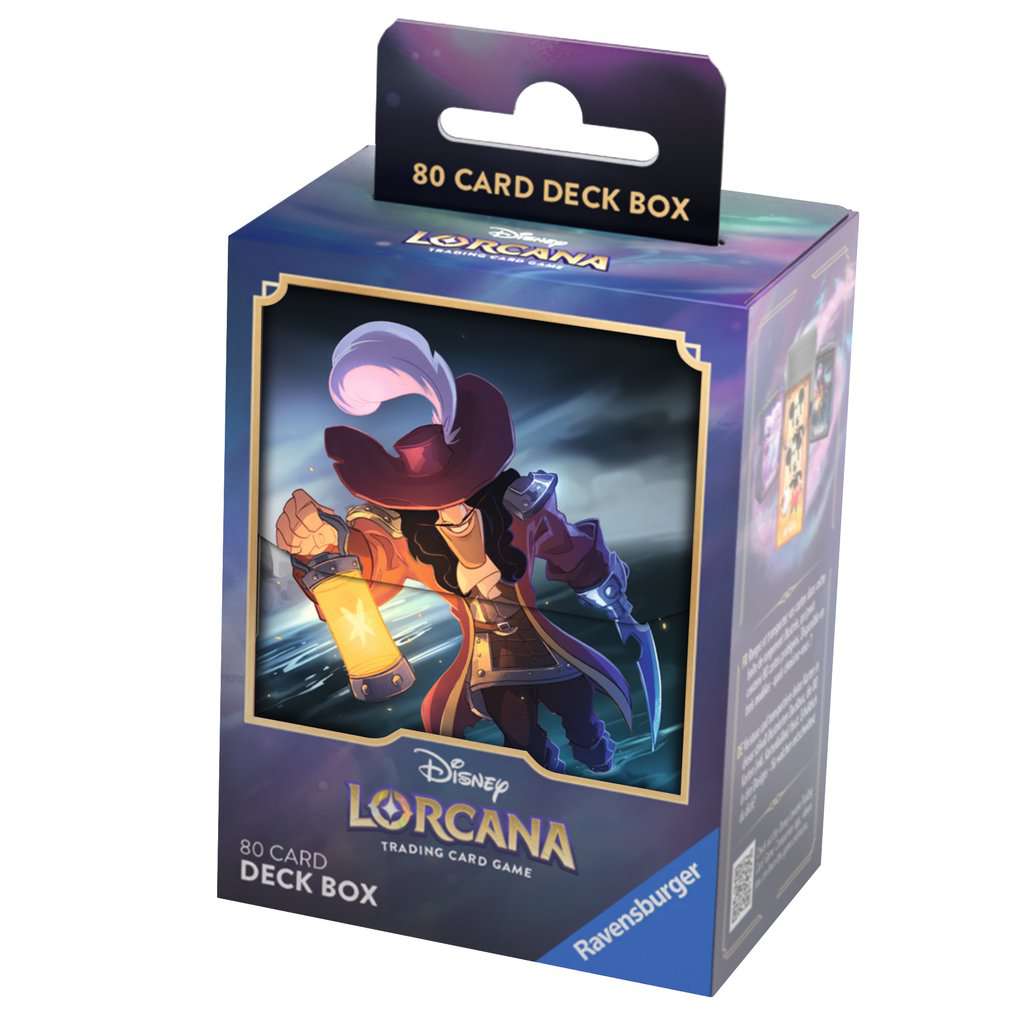 Disney Lorcana TCG: The First Chapter Deck Box - Captain Hook, Accessories, Disney Lorcana, Products