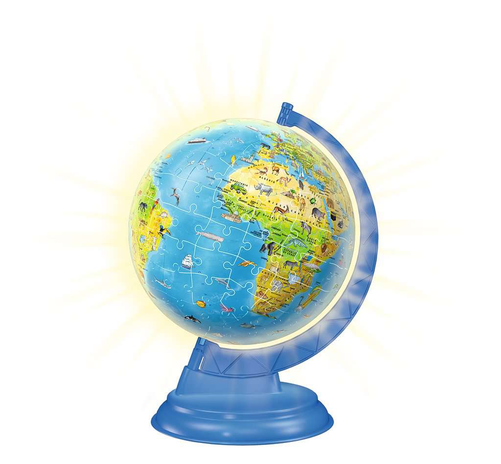 Puzzle 3D Globe terrestre illuminé 180 pcs - Ravensburger - BCD