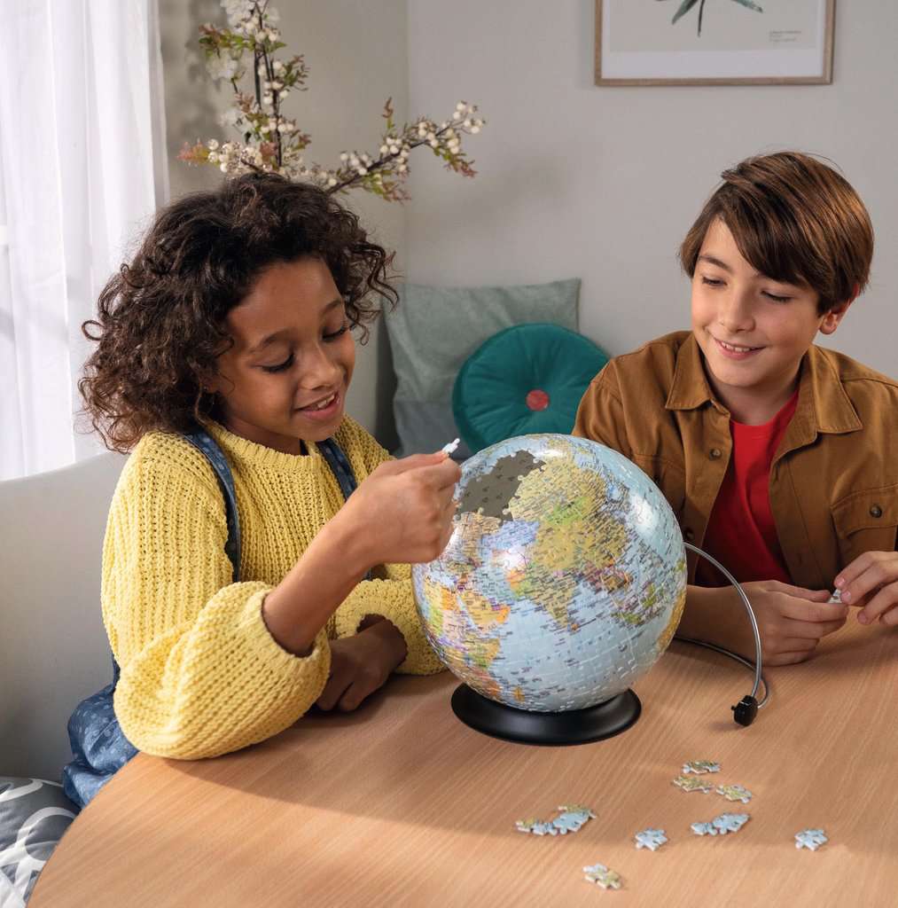 1 Set of Globe Puzzle for Kids 3D Puzzle Interesting Paper Puzzle Globe  Assemble Puzzle