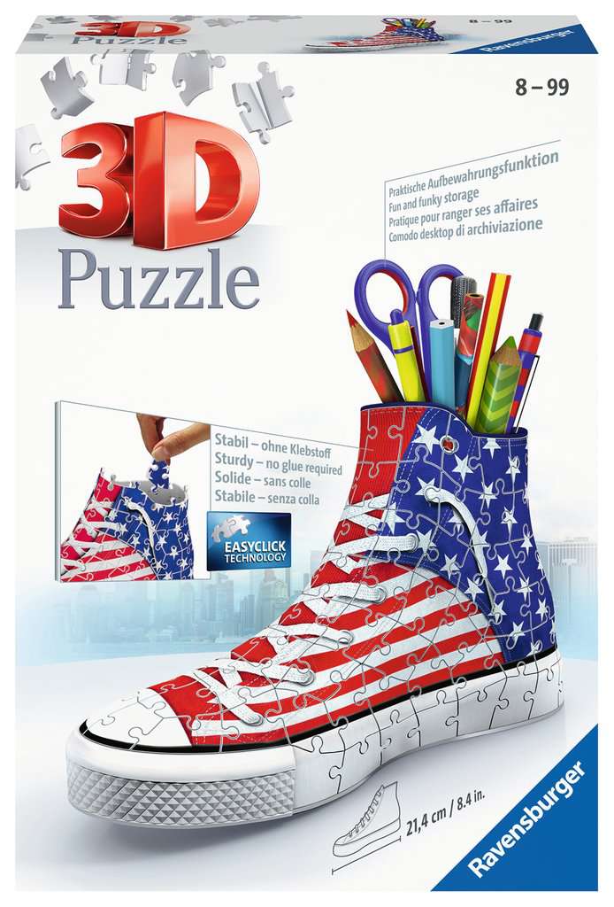 Sneaker American Style, 3D Storage Puzzles