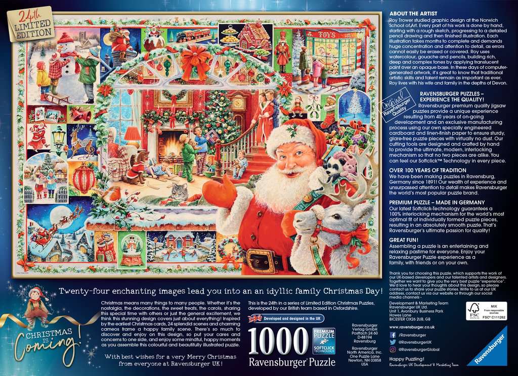 Santa's Workshop - Ravensburger Limited Edition 1000 Piece Jigsaw Puzz –  All Jigsaw Puzzles