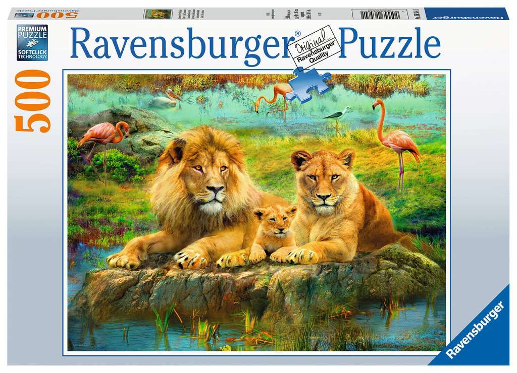 Lions in the Savanna, Adult Puzzles, Jigsaw Puzzles, Products