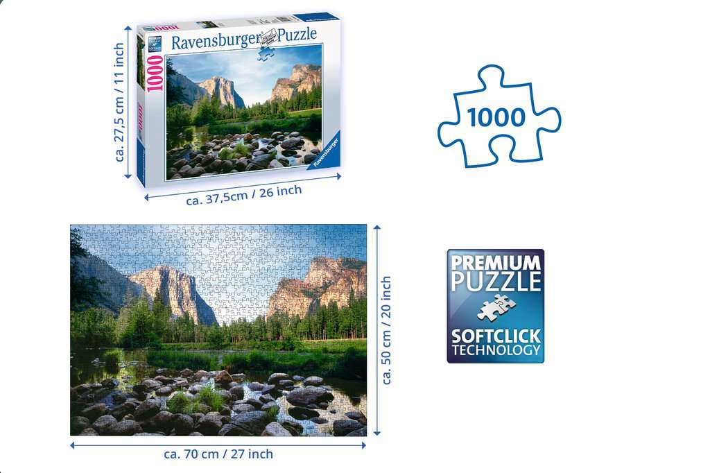 Yosemite Valley, Adult Puzzles, Jigsaw Puzzles, Products
