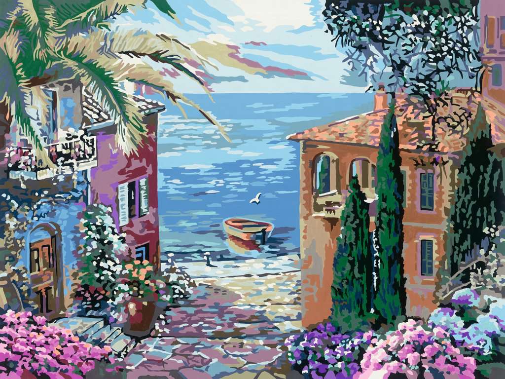 Mediterranean Landscape | CreArt Adult | Art & Crafts | Products |  Mediterranean Landscape