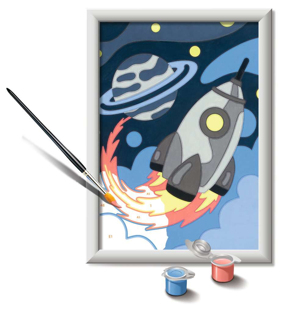 Ravensburger CreArt Space Explorer Paint by Numbers Kit for Kids - 23560 -  Painting Arts and Crafts for Ages 7 and Up