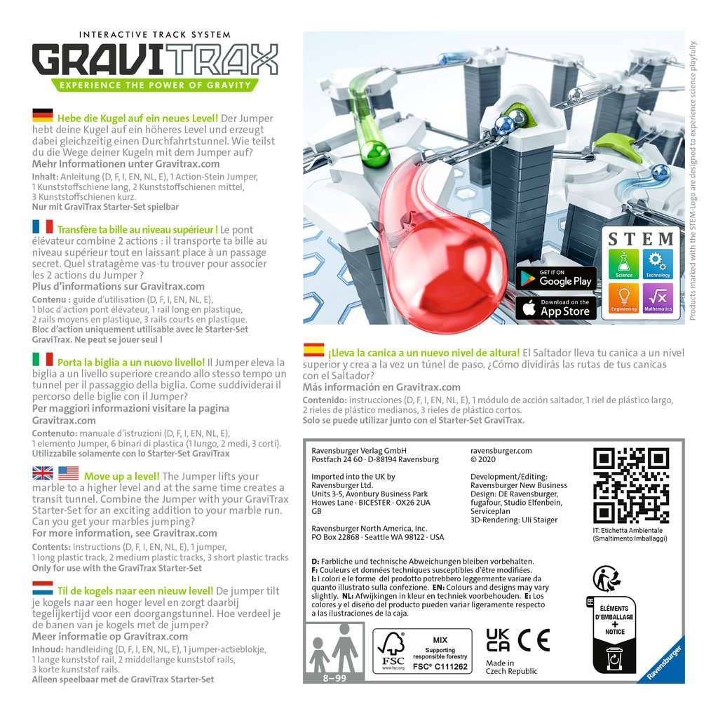 Gravitrax pro bloc daction mixer - jeu de construction stem - circuit de  billes creatif - ravensburger- des 8 ans RAV26175 - Conforama
