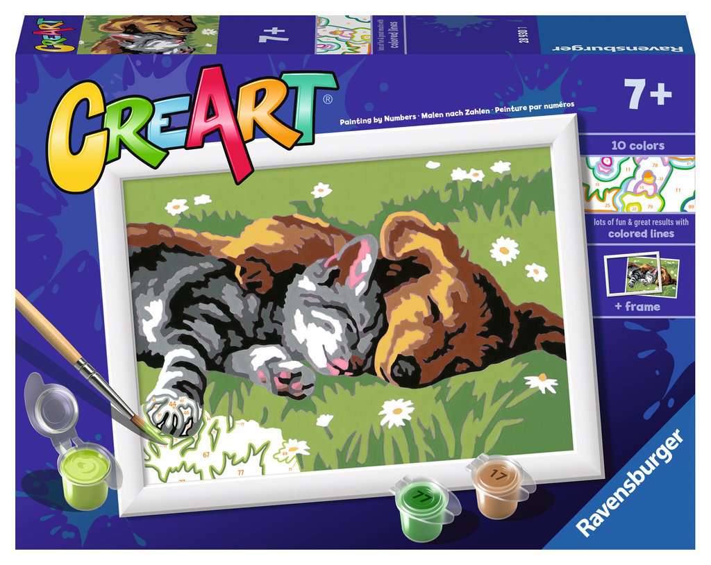 Sleeping Cat and Dog, CreArt Kids, Art & Crafts, Products