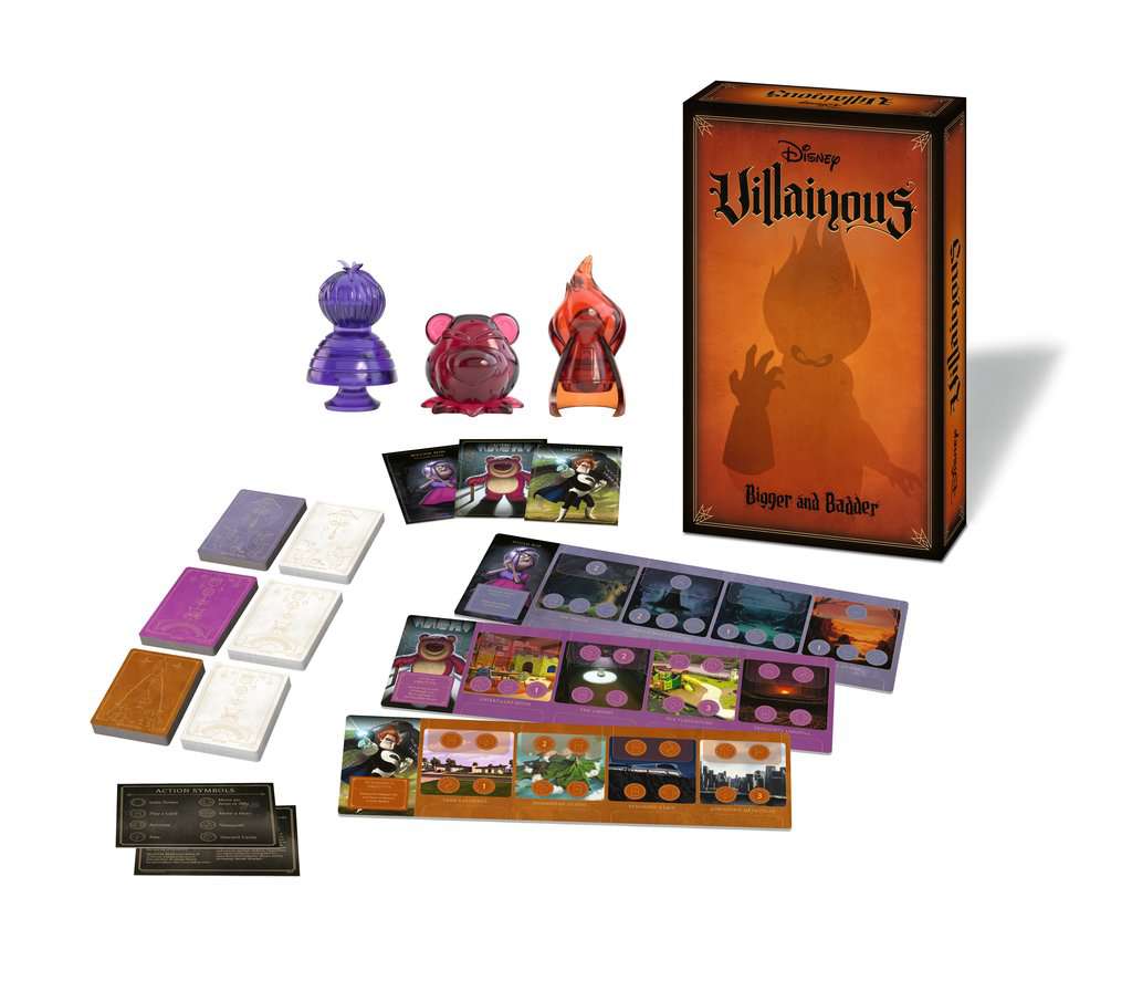 Disney Villainous board game ~ villains, characters, tokens