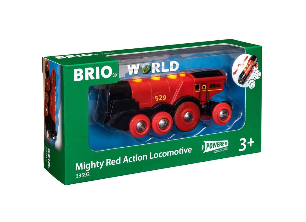 BRIO World - 33592 - Locomotive rouge puissante …