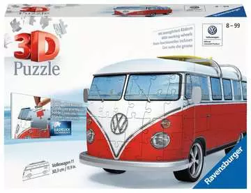 Volkswagen T1 Bus Surfer Edition 3D Puzzles;3D Vehicles - image 1 - Ravensburger