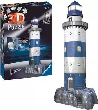 Lighthouse at Night 3D Puzzles;3D Puzzle Buildings - image 2 - Ravensburger