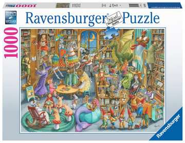 Puzzle 1000 pièces Bibliothèque bizarre Ravensburger - Puzzle