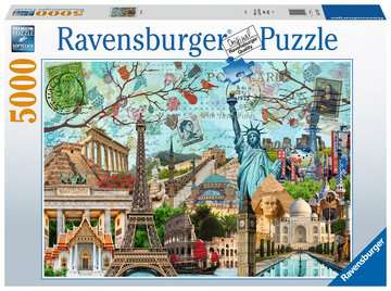 Big Cities Collage, Adult Puzzles, Jigsaw Puzzles, Products