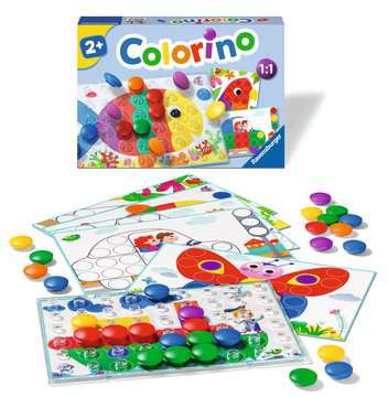 On revisite le traditionnel jeu Colorino de chez Ravensburger